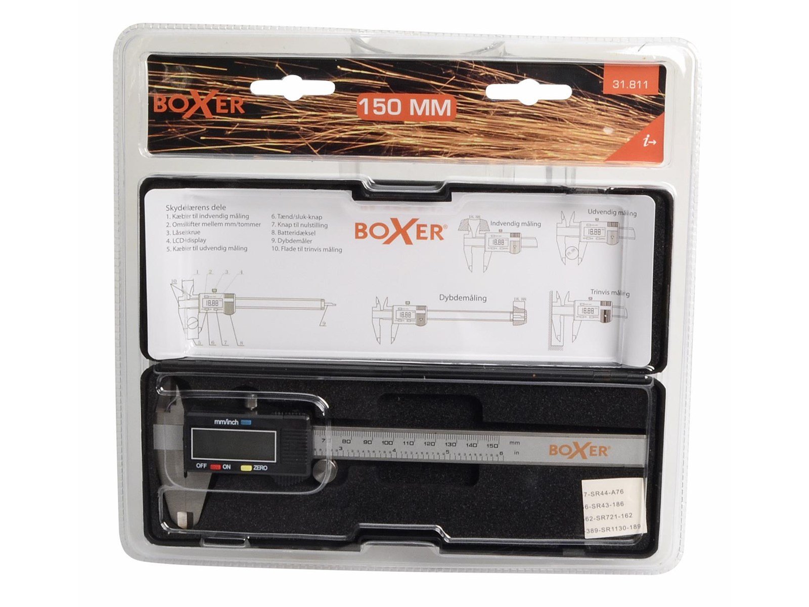 Boxer Digital Caliper - 150mm - Stainless steel Boxer Digital Caliper - 150mm - Stainless steel